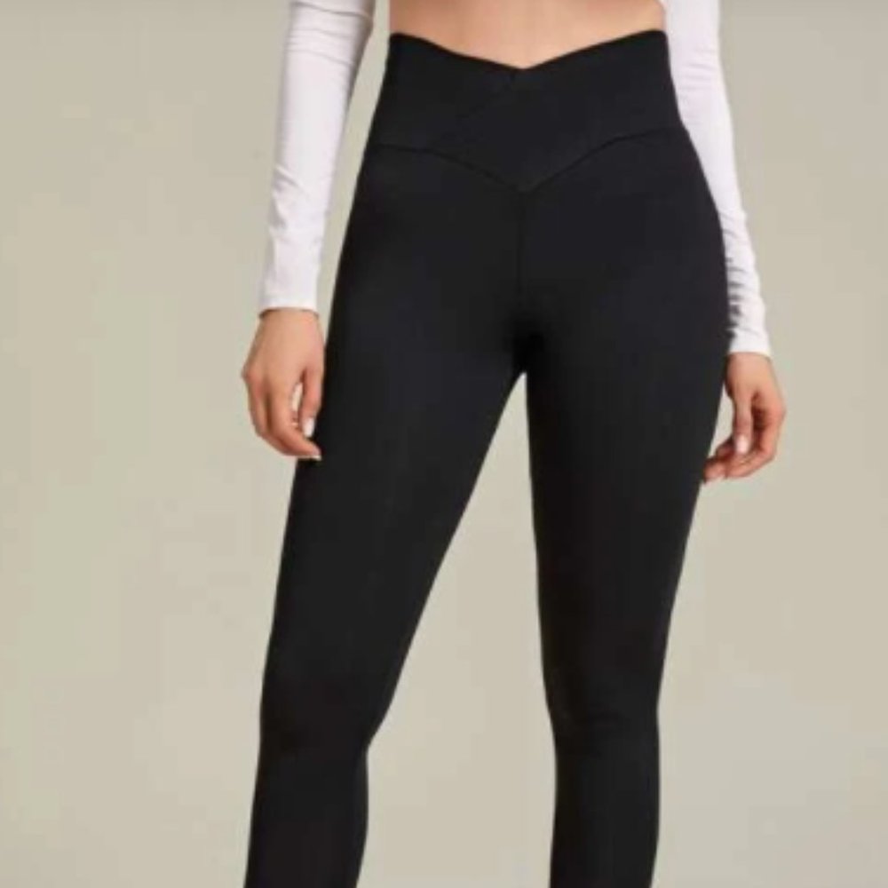High waisted Crossover Shein leggings